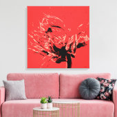 踊りダリア キャンバスプリント (インサイチュ (リビング))