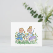 踊りチューリップ ポストカード (スタンド正面)