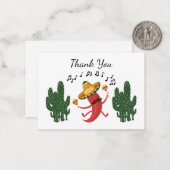 踊りチリサンキュー ノートカード (正面/裏面インサイチュ)