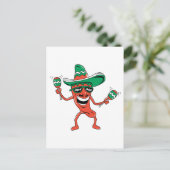 踊りチリペッパー ポストカード (スタンド正面)