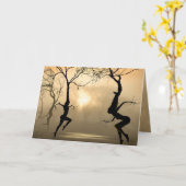 踊りツリー カード (黄色い花)