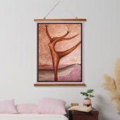 踊りツリー 吊り下げ型タペストリー (寝室)