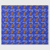 踊りテディベアーズ6誕生日 ラッピングペーパー (フラット)