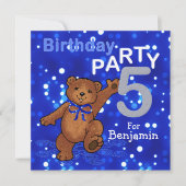 踊りテディベア5thバースデーパーティー 招待状 (正面)