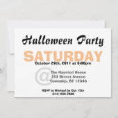 踊りディスコ幽霊ハローウィンパーティ招待状 招待状 (裏面)