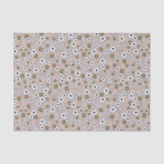 踊りデイジーピンクティッシュペーパー 薄葉紙 (正面)