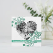 踊りデイジー婚約パーティと写真 招待状 (スタンド正面)