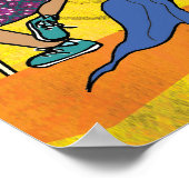 踊りデヴァスカンボジアンアートプリント ポスター (角)