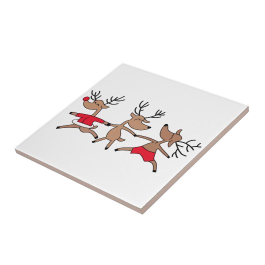 踊りトナカイ タイル (側面)