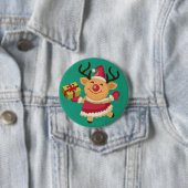 踊りトナカイ 缶バッジ (インサイチュ)