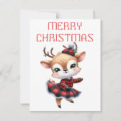 踊りトナディアカーフ – クリスマスカード (正面)