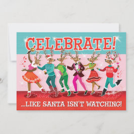 踊りトナディアコンガクリスマスパーティの招待状 招待状