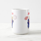 踊りトランプデザイン- 2025 コーヒーマグカップ (中央)