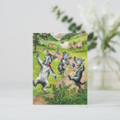 踊りドッグズバイルイワーイン ポストカード (スタンド正面)