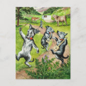 踊りドッグズバイルイワーイン ポストカード (正面)