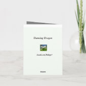 踊りドラゴンありがとう サンキューカード (裏面)