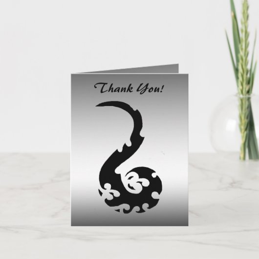 踊りドラゴンありがとう サンキューカード (正面)