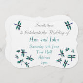 踊りドラゴンフライアートターコイズ 招待状 (正面/裏面)