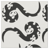 踊りドラゴン抽象芸術織物 ファブリック (クローズアップ)