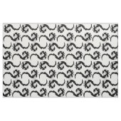 踊りドラゴン抽象芸術織物 ファブリック (ファットクウォーター)