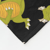 踊りドラゴン フリースブランケット (角)