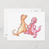 踊りドラゴン ポストカード (正面/裏面)