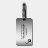 踊りドラゴン ラゲッジタグ (裏面縦)