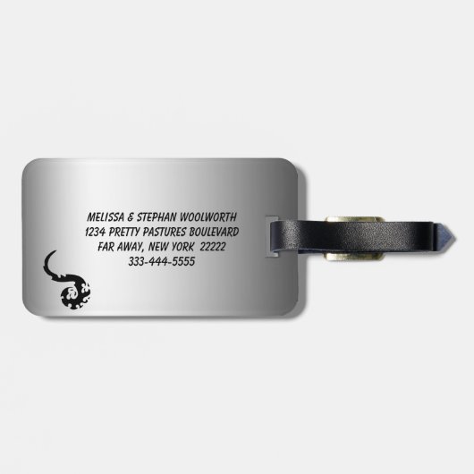 踊りドラゴン ラゲッジタグ (裏面横)