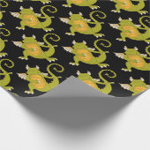 踊りドラゴン ラッピングペーパー (角)