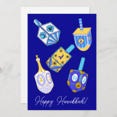 踊りドレイデルスハヌカー シーズンカード (正面/裏面)