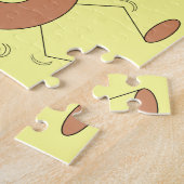 踊りドーナツ黄 ジグソーパズル (側面)