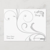 踊りニンフとミュージシャン ポストカード (裏面)