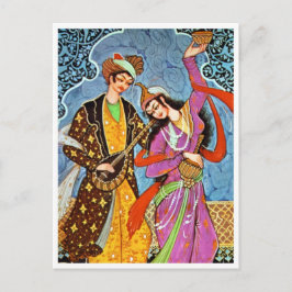 踊りニンフとミュージシャン ポストカード