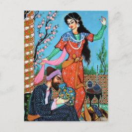 踊りニンフと詩人はがき ポストカード