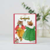踊りネコ,ミュージシャンマウス,クリスマス ポストカード (スタンド正面)
