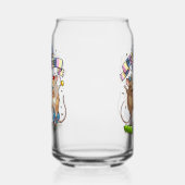 踊りネズミパーティータイムバナー紙吹雪とバルーン ガラス缶 (左)