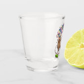 踊りネズミパーティータイムバナー紙吹雪とバルーン ショットグラス (左)