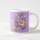 踊りネズミ名&年齢ハッピーバースデーパーティー ジャンボコーヒーマグカップ (右)