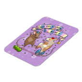 踊りネズミ名&年齢ハッピーバースデーパーティー マグネット (左側)