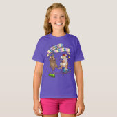 踊りネズミ誕生日女の子V.I.P. Teeパーティー Tシャツ (正面フル)