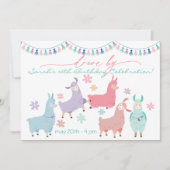 踊りノドラマラマスドライブバイバースデーパーティー 招待状 (正面)