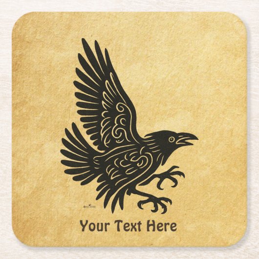 踊りノールスラヴェン スクエアペーパーコースター (正面)