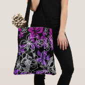 踊りハイビスカスハワイアンブレンドビーチバッグ トートバッグ (クローズアップ)