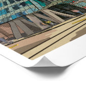 踊りハウスプラハチェコリパブリックお洒落アート ポスター (角)