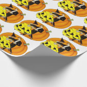 踊りハロウィンカップル ラッピングペーパー (角)