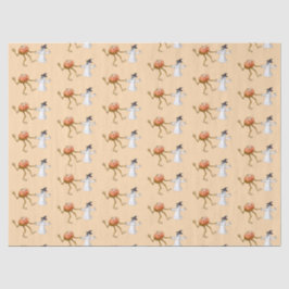 踊りハロウィーンパンプキンアンド幽霊 薄葉紙