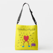 踊りハート クロスボディバッグ (裏面)