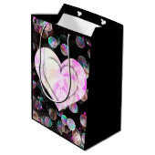 踊りハート ミディアムペーパーバッグ (裏面アングル)