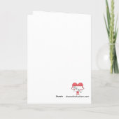 踊りハート 空白の カード (裏面)