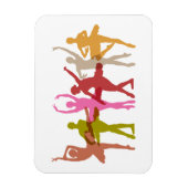 踊りバカラフルレリナス マグネット (縦)